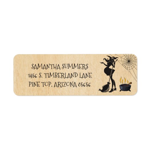 Étiquette Le bébé brasse le Baby shower de sorcière d'Hallow (Devant)