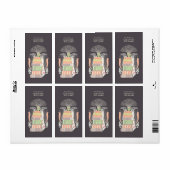 Étiquette "Le bonheur est café et livres" Plaque (Feuille entière)