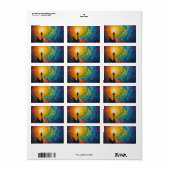 Étiquette Le bord de la dimension (Feuille entière)