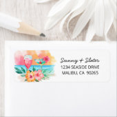 Étiquette Le bord de mer Sippin' | Tropical Beach Adresse de (En situation)