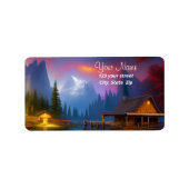 Étiquette Le Cabine dans l'anse de la lune (Devant)