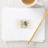 Étiquette Le chat à côté par Louis Wain (En situation)