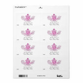 Étiquette Le Claddagh (rose) (Feuille entière)