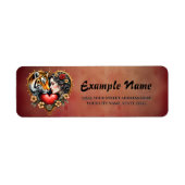 Étiquette Le coeur du désert caché, (Devant)