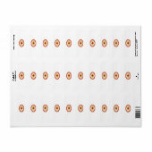 Étiquette Le Coeur le plus sacré de Jésus (Feuille entière)