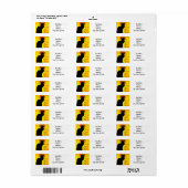 Étiquette Le Conversation Noir Vintage (Feuille entière)