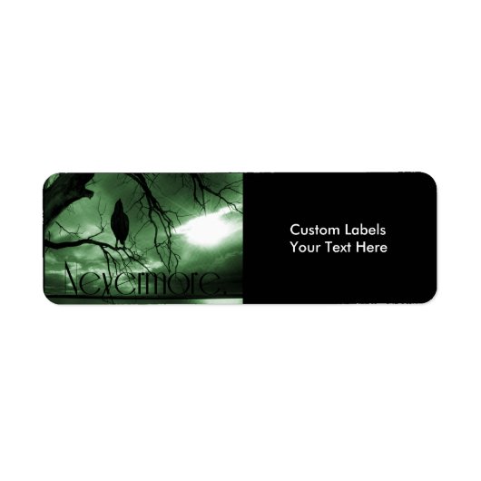 Étiquette Le Corbeau - Jamais plus Poutres de Soleil Arbre - (Devant)
