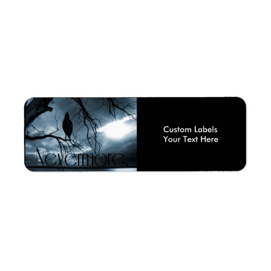 Étiquette Le Corbeau - Jamais plus Poutres de Soleil & Bleu  (Devant)