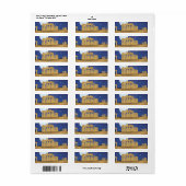 Étiquette Le dessin animé de l'Acropole d'Athènes (Feuille entière)