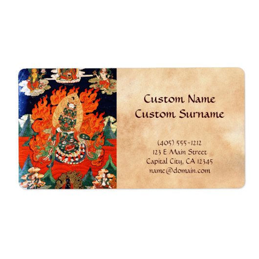 Étiquette le dieu tibétain oriental cool thangka tatouage ar (Devant)