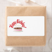 Étiquette Le gâteau d'anniversaire (En situation)