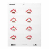 Étiquette Le gâteau d'anniversaire (Feuille entière)