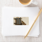 Étiquette Le Goldfinch, 1654 par Carel Fabritius (En situation)