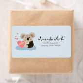 Étiquette Le koala mignon caresse ID386 (En situation)