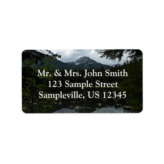 Étiquette Le lac Johns II du parc national Glacier (Devant)