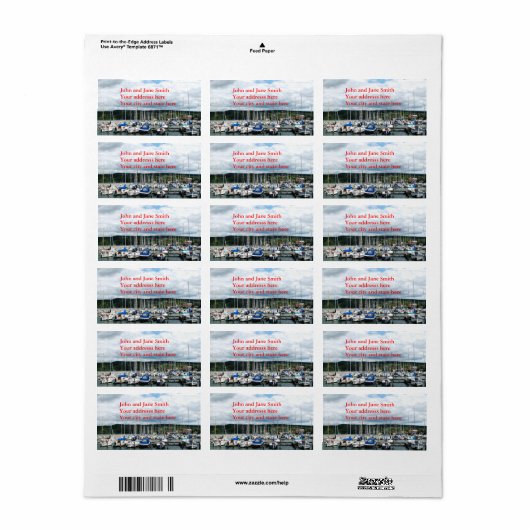 Étiquette Le lac Seneca. (Feuille entière)