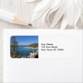 Étiquette Le lac Tahoe (En situation)