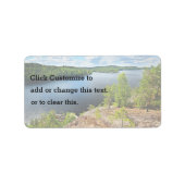 Étiquette Le lac Thémé (Devant)