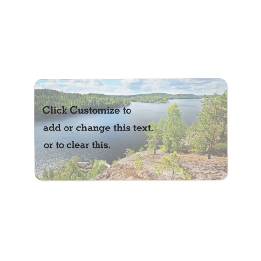 Étiquette Le lac Thémé (Devant)