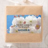 Étiquette Le livre appartient à la bibliothèque de Votre Nom (En situation)