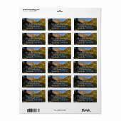 Étiquette Le Loch au Parc national des Rocheuses (Feuille entière)