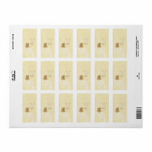 Étiquette Le Mariage de Cowboy Small Hershey's Wrapper (Feuille entière)