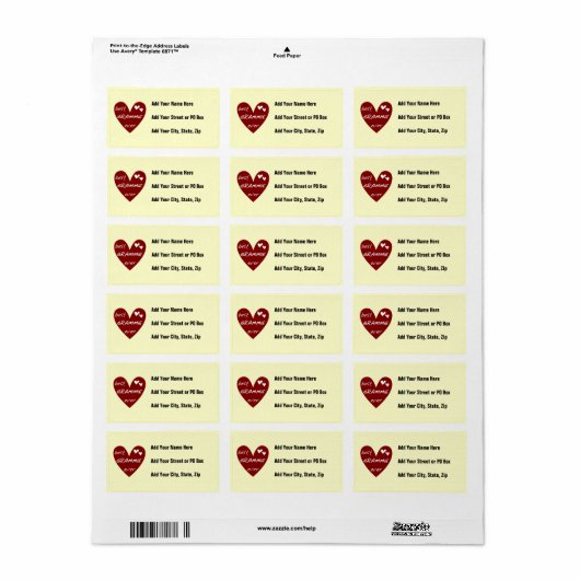 Étiquette Le meilleurs T-shirts et cadeaux de Grammie de coe (Feuille entière)