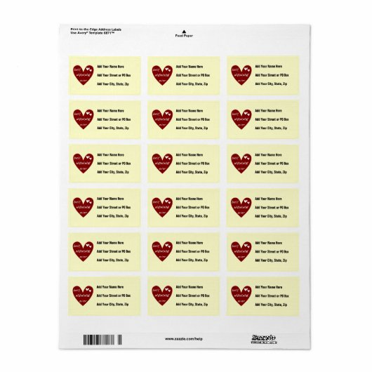 Étiquette Le meilleurs T-shirts et cadeaux de Nonnie de (Feuille entière)