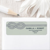 Étiquette Le noeud bleu | Mariage maritime nautique (En situation)