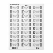 Étiquette Le Palestinien Hatta Keffiyeh Mariage du Merci (Feuille entière)