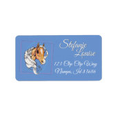 Étiquette Le Palomino (bleu) (Devant)