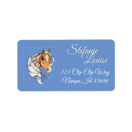 Étiquette Le Palomino (bleu)