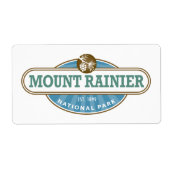 Étiquette Le Parc national du Mont Rainier (Devant)