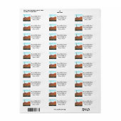 Étiquette Le Parc national du Saguaro (Feuille entière)