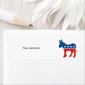 Étiquette le parti démocrate américain donkey usa (En situation)