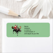 Étiquette Le Père Noël À L'Oie (En situation)