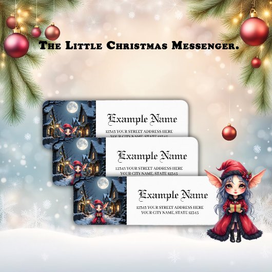 Étiquette Le Petit Messager de Noël.