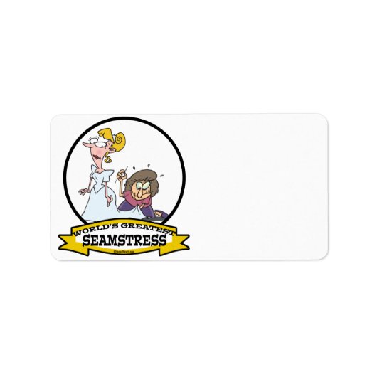ÉTIQUETTE LE PLUS GRAND DESSIN DE SEAMSTRESS (Devant)