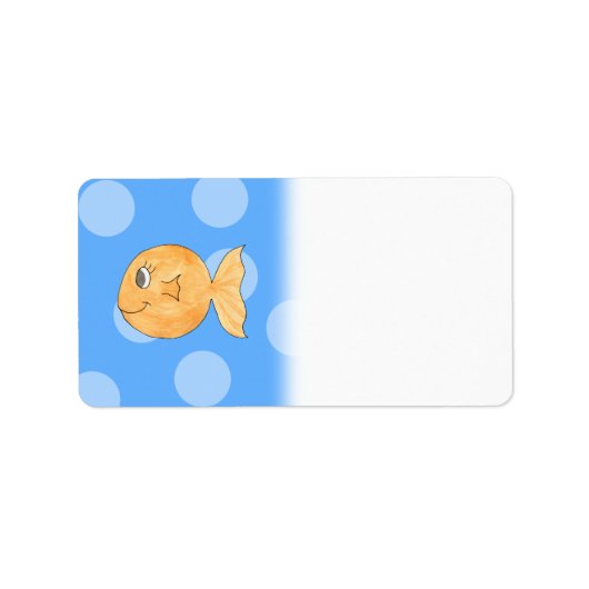 Étiquette Le poisson rouge. (Devant)
