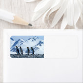 Étiquette Le roi Penguins de Géorgie du Sud (En situation)