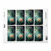 Étiquette LE rose vert SWING (Feuille entière)