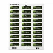 Étiquette Le sentier forestier à Acadia (Feuille entière)