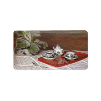 Étiquette Le Tea Set de Claude Monet