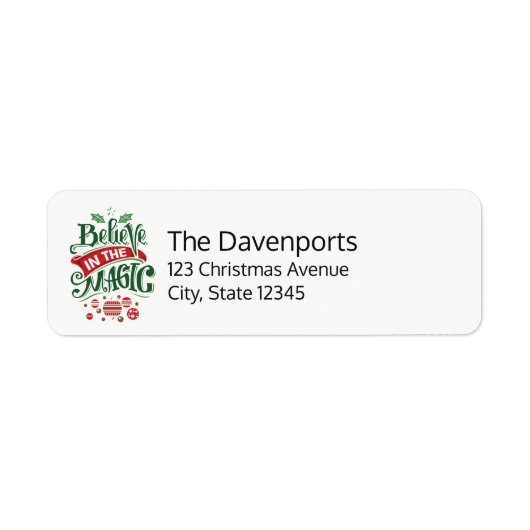 Étiquette Le Typographe du Magic Christmas (Devant)