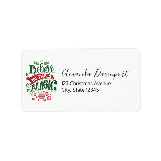 Étiquette Le Typographe du Magic Christmas (Devant)