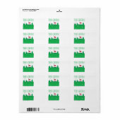 Étiquette Le vert (Feuille entière)