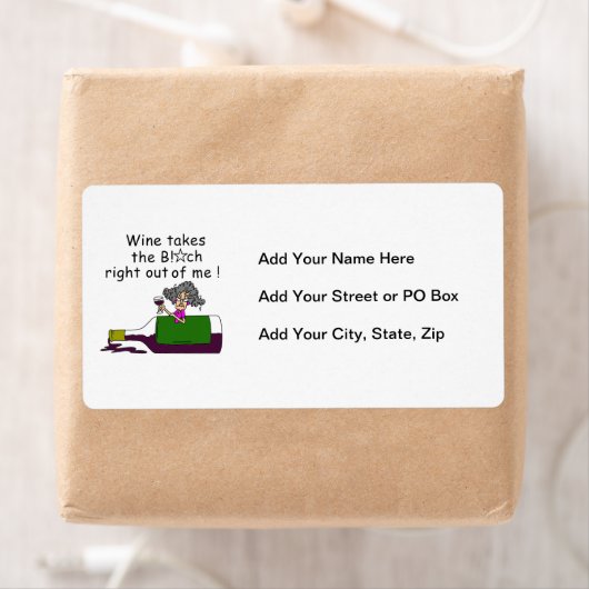 Étiquette Le Vin M'A Mélangé (En situation)