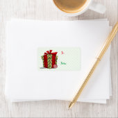 Étiquette Le Whimsey de Noël de l'atelier (En situation)