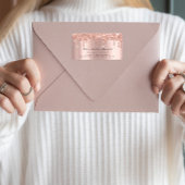 Étiquette Lecteurs Rose RSVP Gold Sparkly Parties scintillan