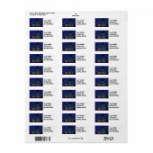 Étiquette Lecture hivernale (Feuille entière)